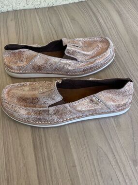 Ariat Tan Leather Slip-On Shoe